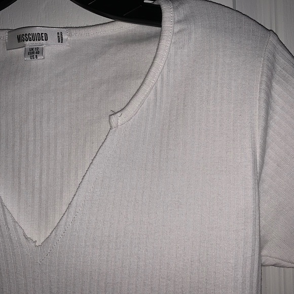 Ribbed V-Neck Bodysuit - Picture 2 of 3